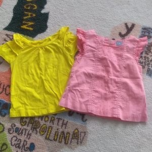 Bundle of two Baby Gap tops 18-24 mos